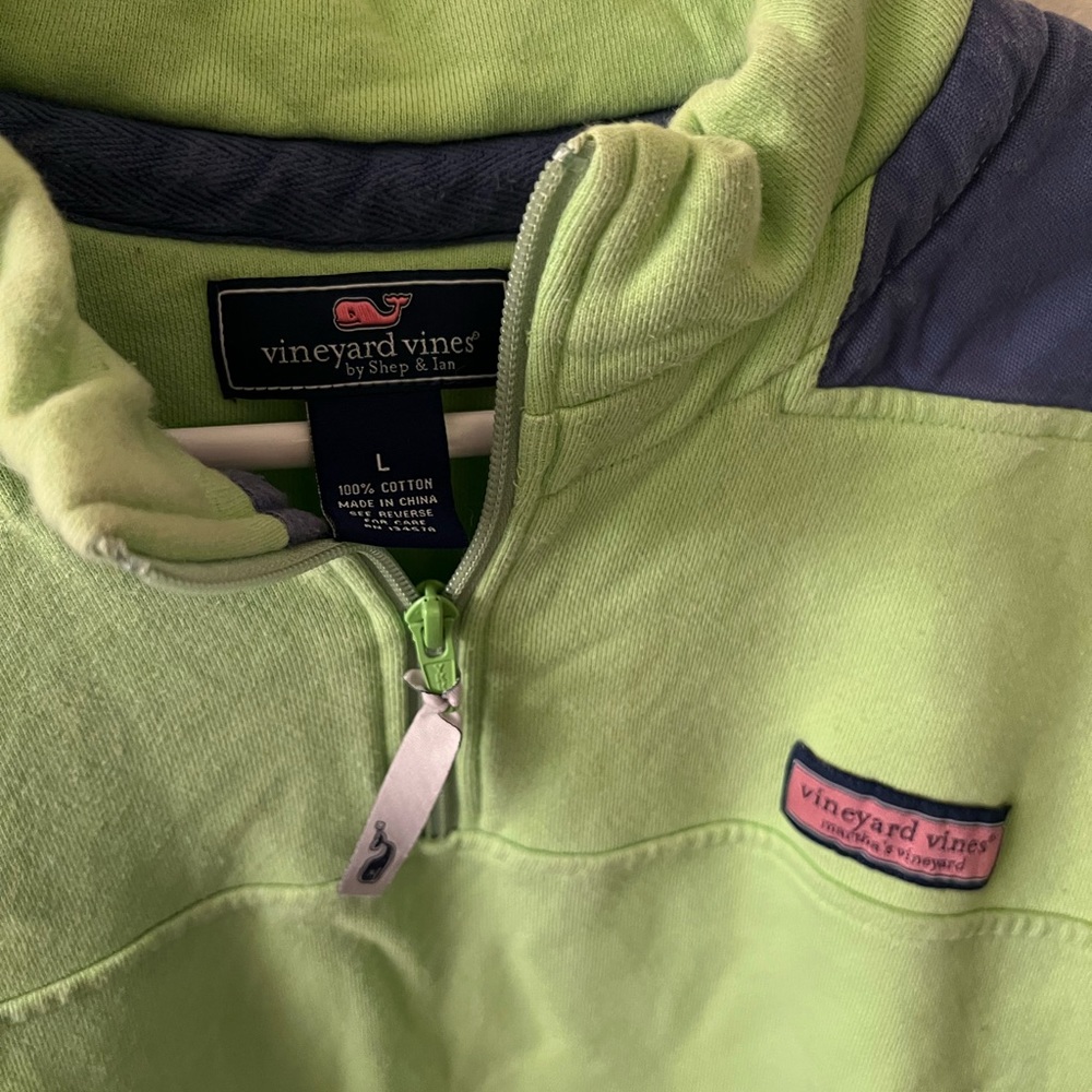 Mens Size Large Vineyard Vines Quarter Zip